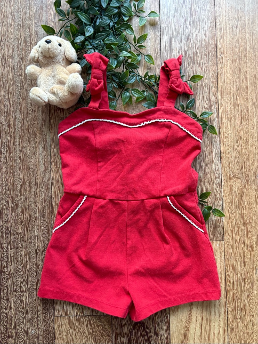 Janie and Jack Girls Romper - Sz 5